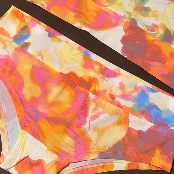 ANTHROPOLOGIE Strappy Bra Panty Tie Dye Set NWT S - Picture 2 of 6